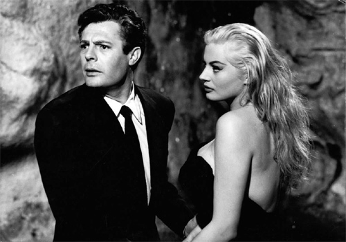 anita ekberg e marcello mastroianni