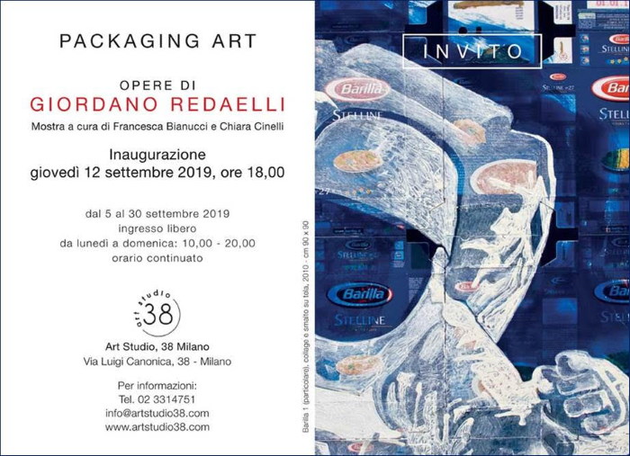 A Milano la mostra "Packaging Art. Opere di Giordano Redaelli"