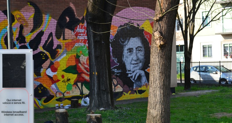 A Milano un nuovo murale dedicato alla poetessa Alda Merini
