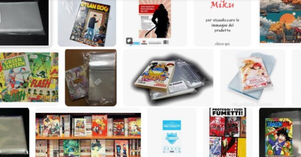 Materiali e modalità di produzione delle buste protettive per fumetti