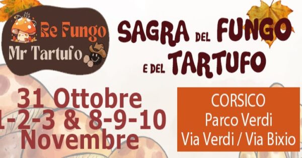 A Corsico per due weekend l'evento culinario "Re fungo e Mr. Tartufo"